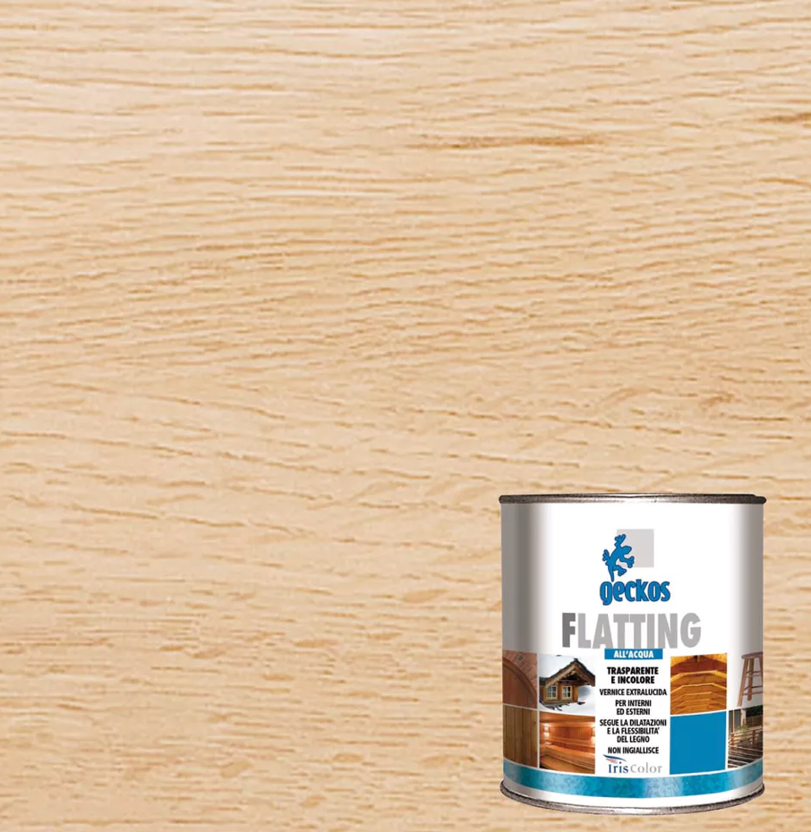 Vernice protettiva flatting all'acqua per legno 2,5 litri Iris Color