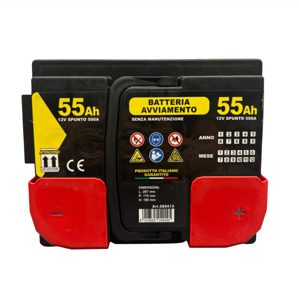 Batteria avviamento auto 55 AH 500 A Ursus