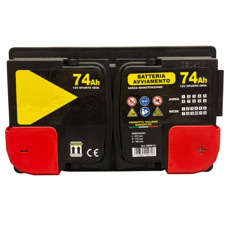 Batteria avviamento auto 74 AH 680 A Ursus
