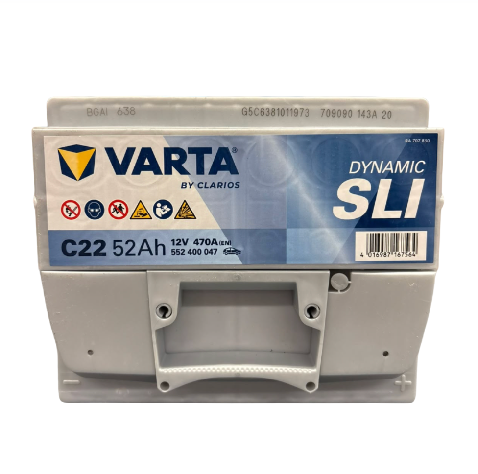 Batteria avviamento auto 52 AH C22 Blue Dynamic Varta