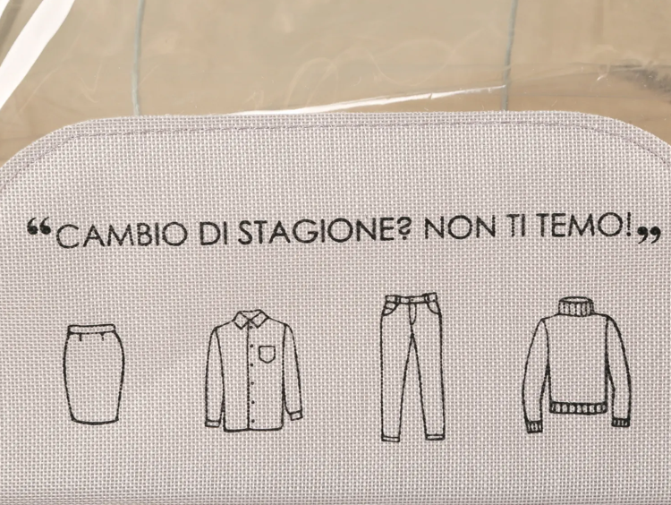 Scatola armadio cm 50x40x20 tortora Lettering Quotes Kasanova