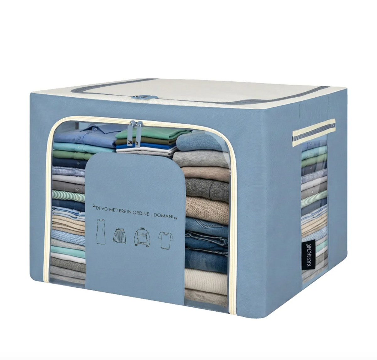 Scatola armadio cm 50x40x40 blu Quotes Kasanova