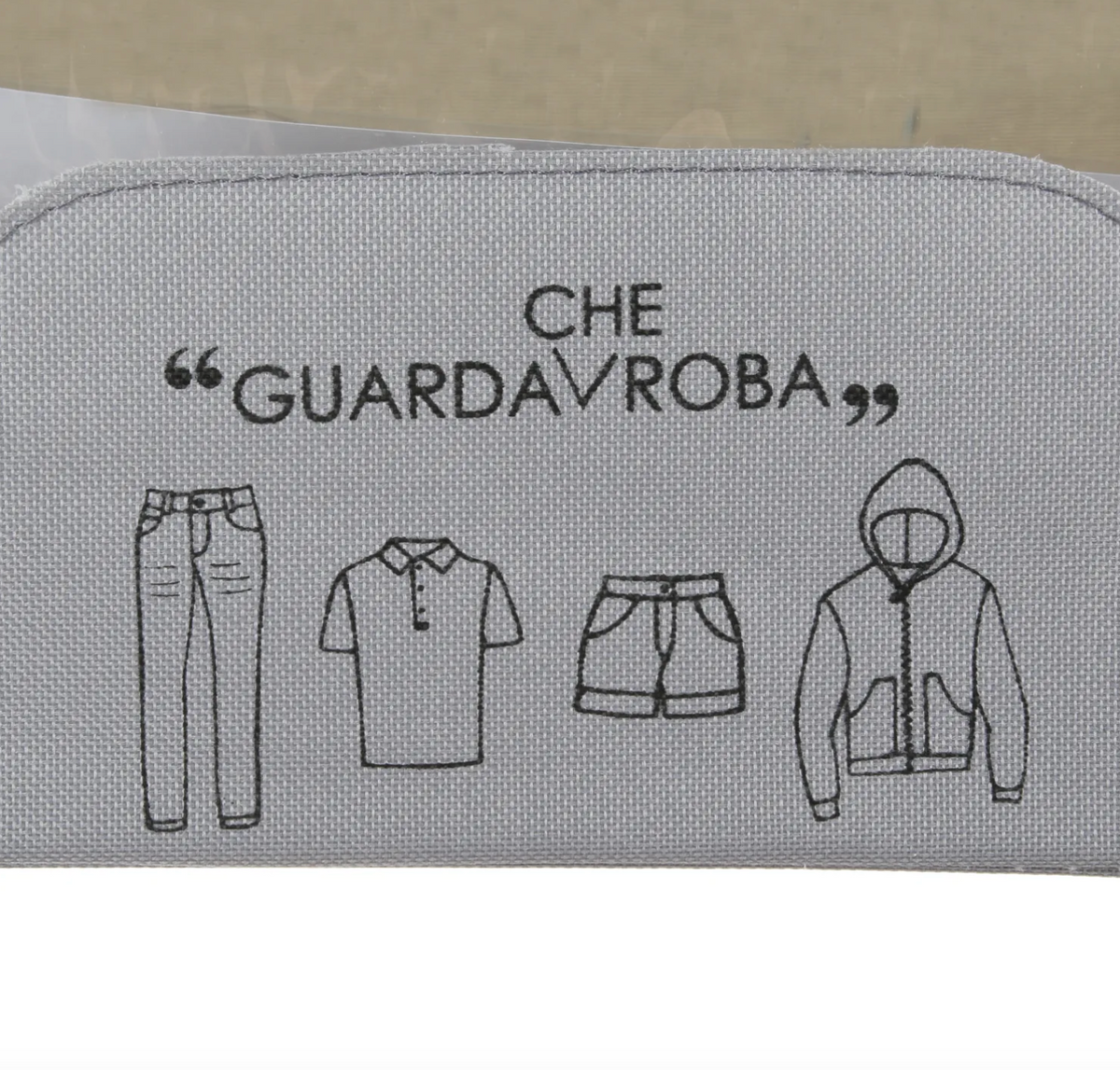 Scatola armadio cm 50x40x33 grigio Lettering Quotes Kasanova