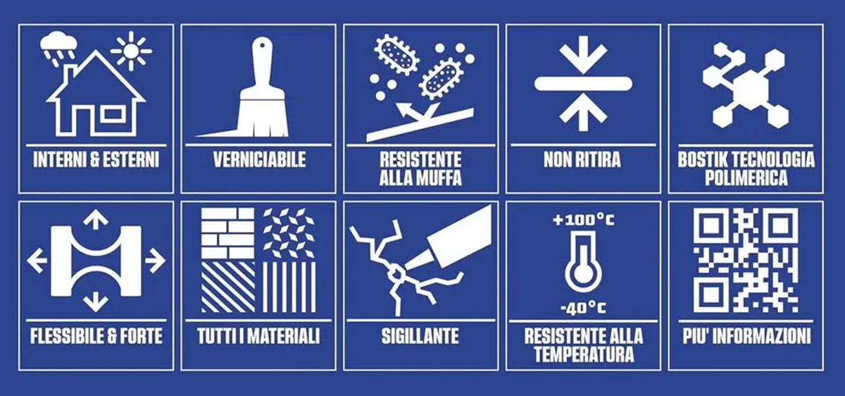 Sigillante universale grigio Poly Max 280 ml Bostik