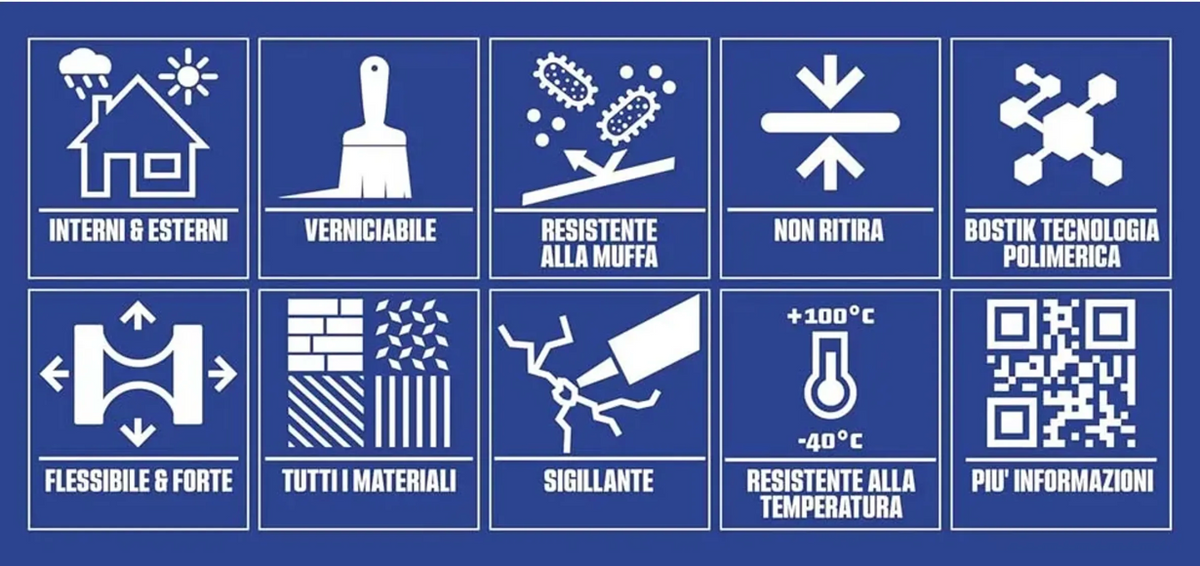 Sigillante universale antracite Poly Max 280 ml Bostik