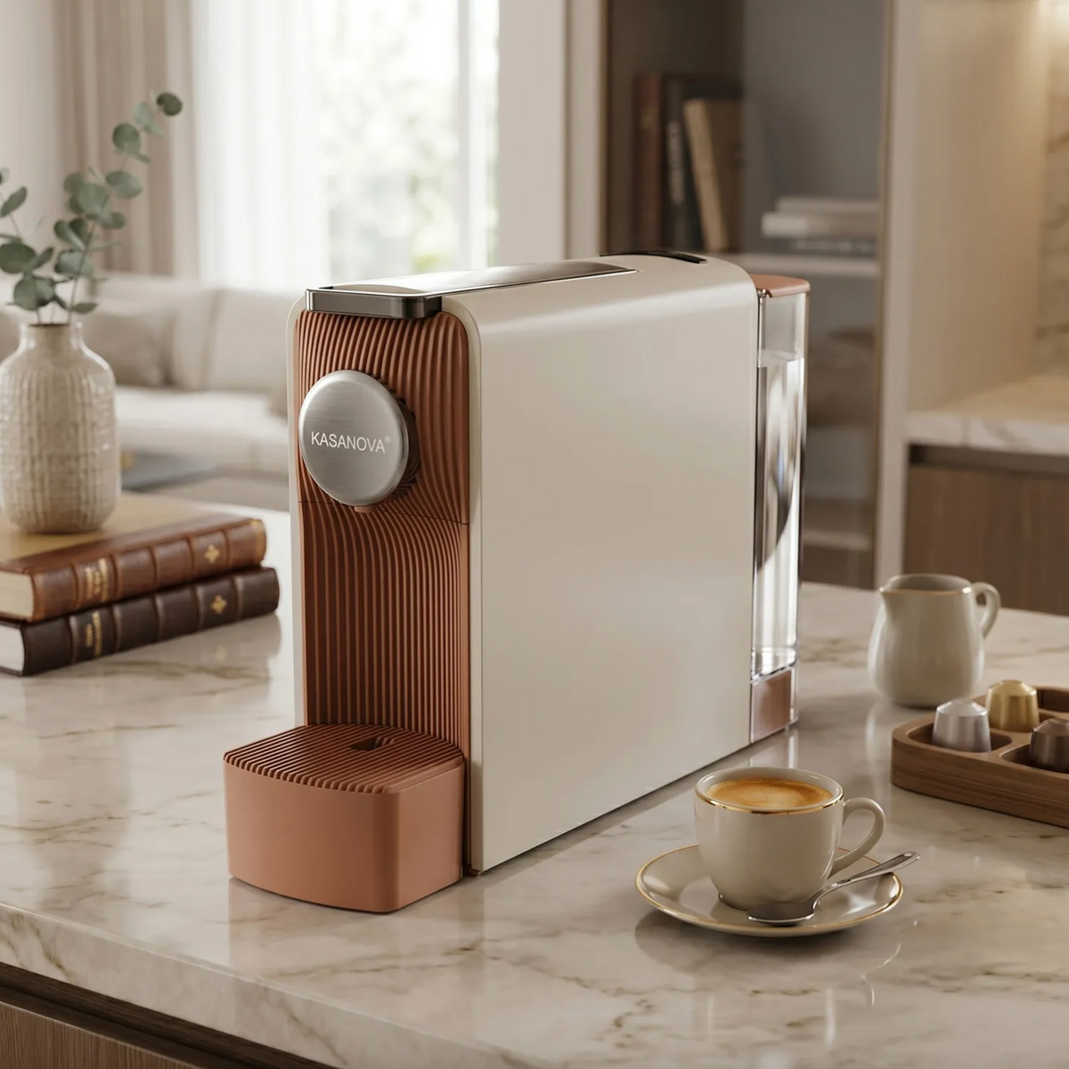 Macchina da caffe compatibile Nespresso 1200 W grigio Kasanova