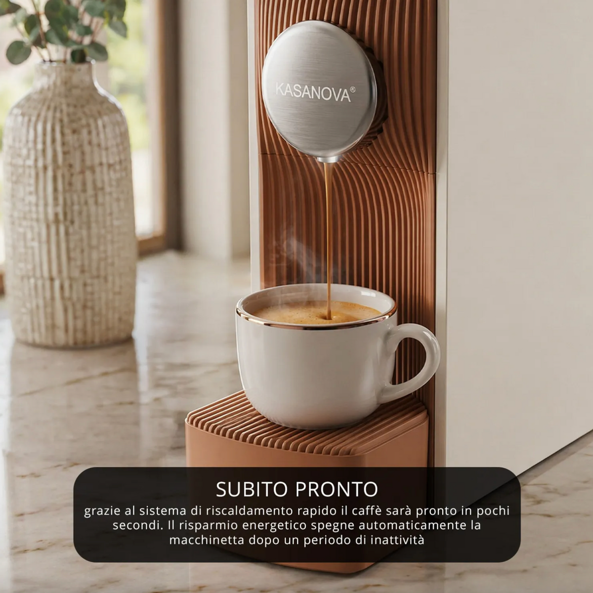 Macchina da caffe compatibile Nespresso 1200 W grigio Kasanova