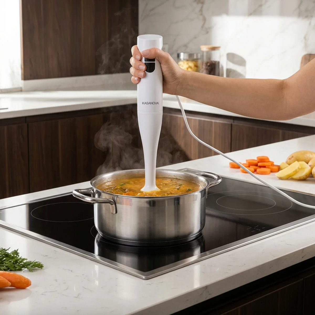 Frullatore a immersione 200 W bianco Kasanova
