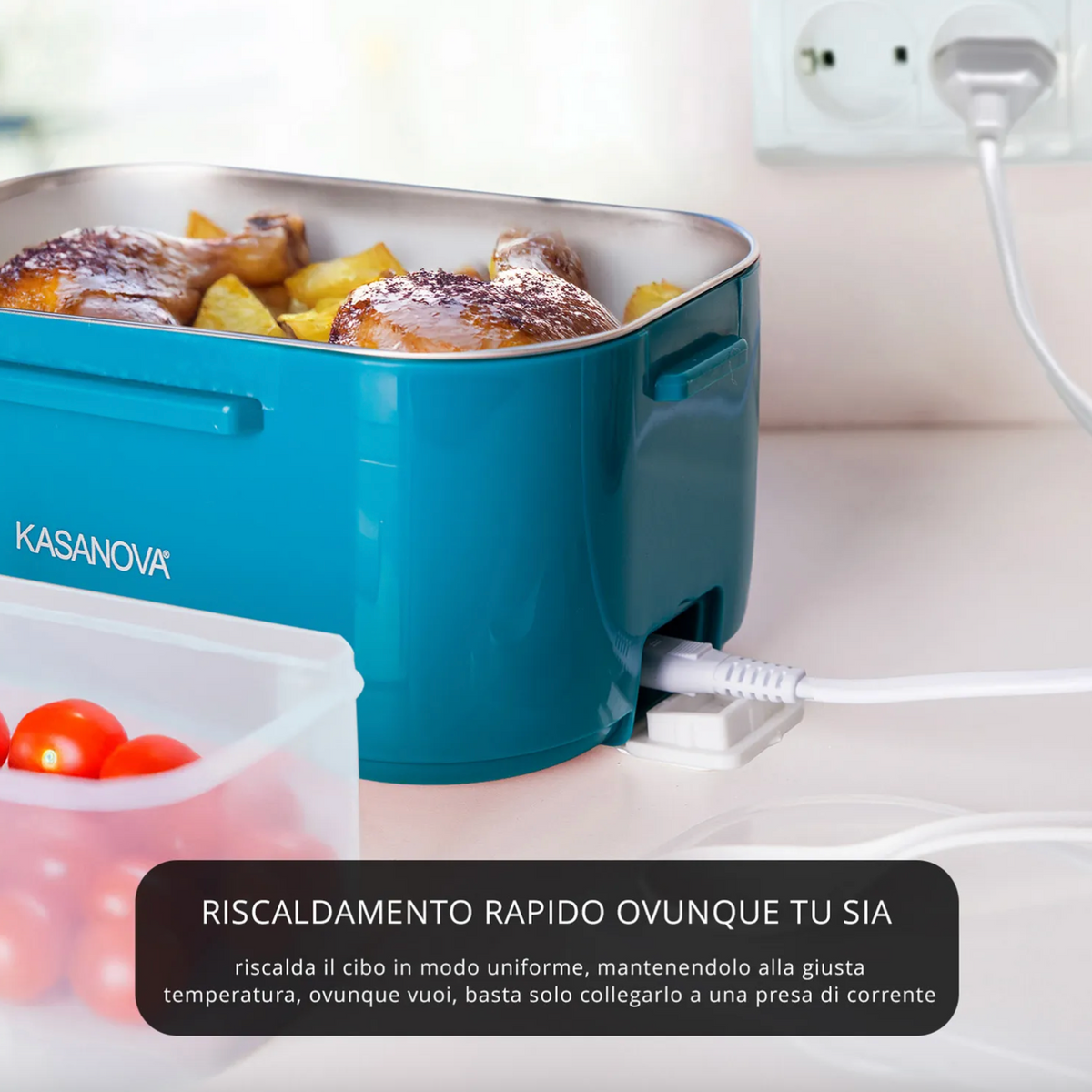 Scaldavivande elettrico con borsa termica ottanio 40 W Kasanova