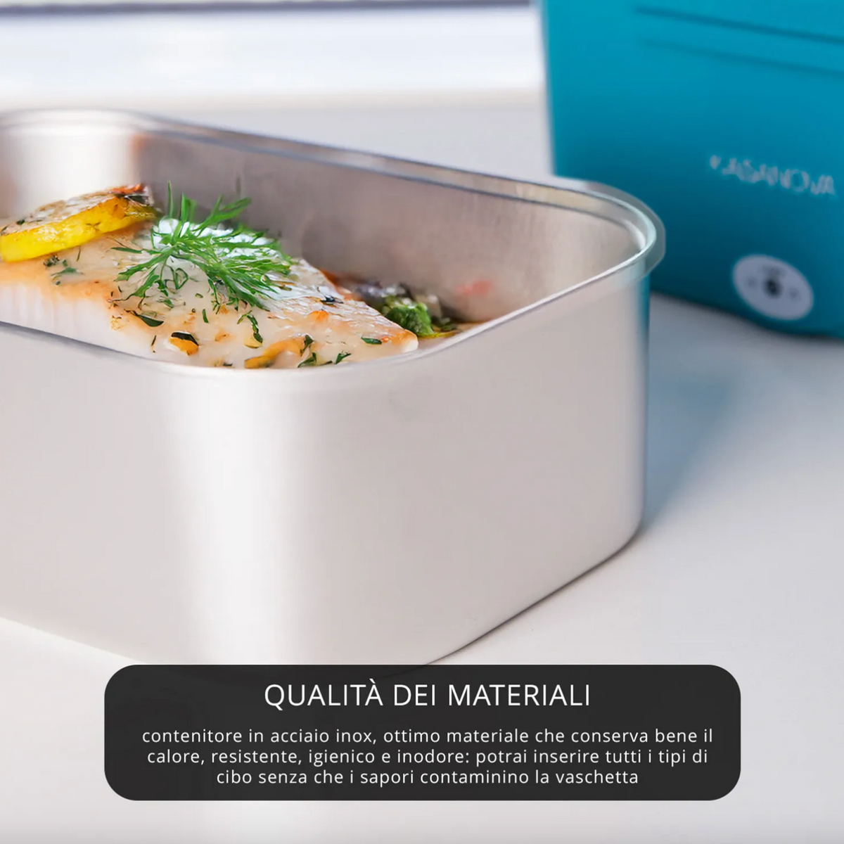 Scaldavivande elettrico con borsa termica ottanio 40 W Kasanova