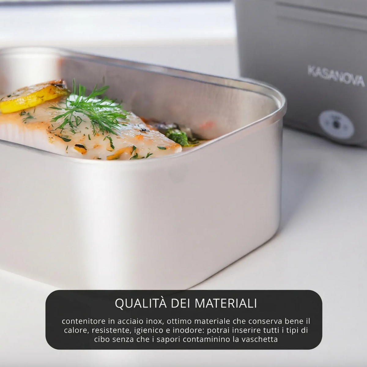 Set scaldavivande elettrico e borsa termica grigio 40 W Kasanova