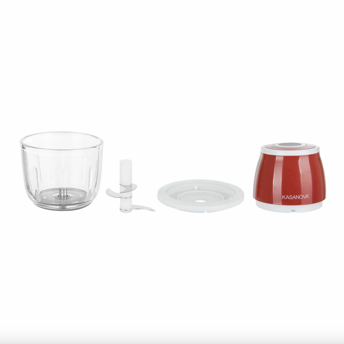 Tritatutto elettrico senza fili 300 ml 30 W rosso Kasanova