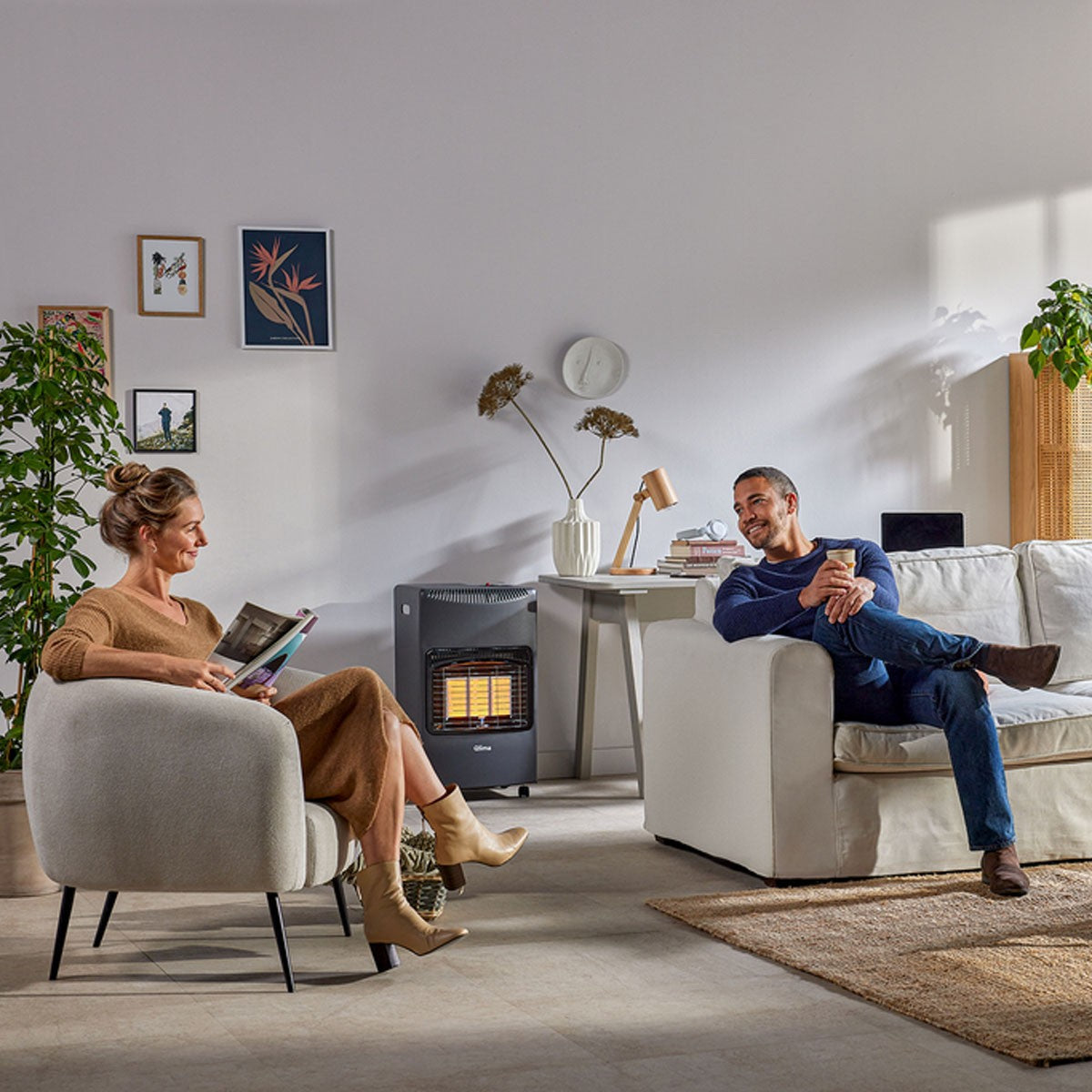 Stufa a Gas Infrarossi 4,2 kW 3 Potenze per Bombola 15 kg Qlima GH 1142 R