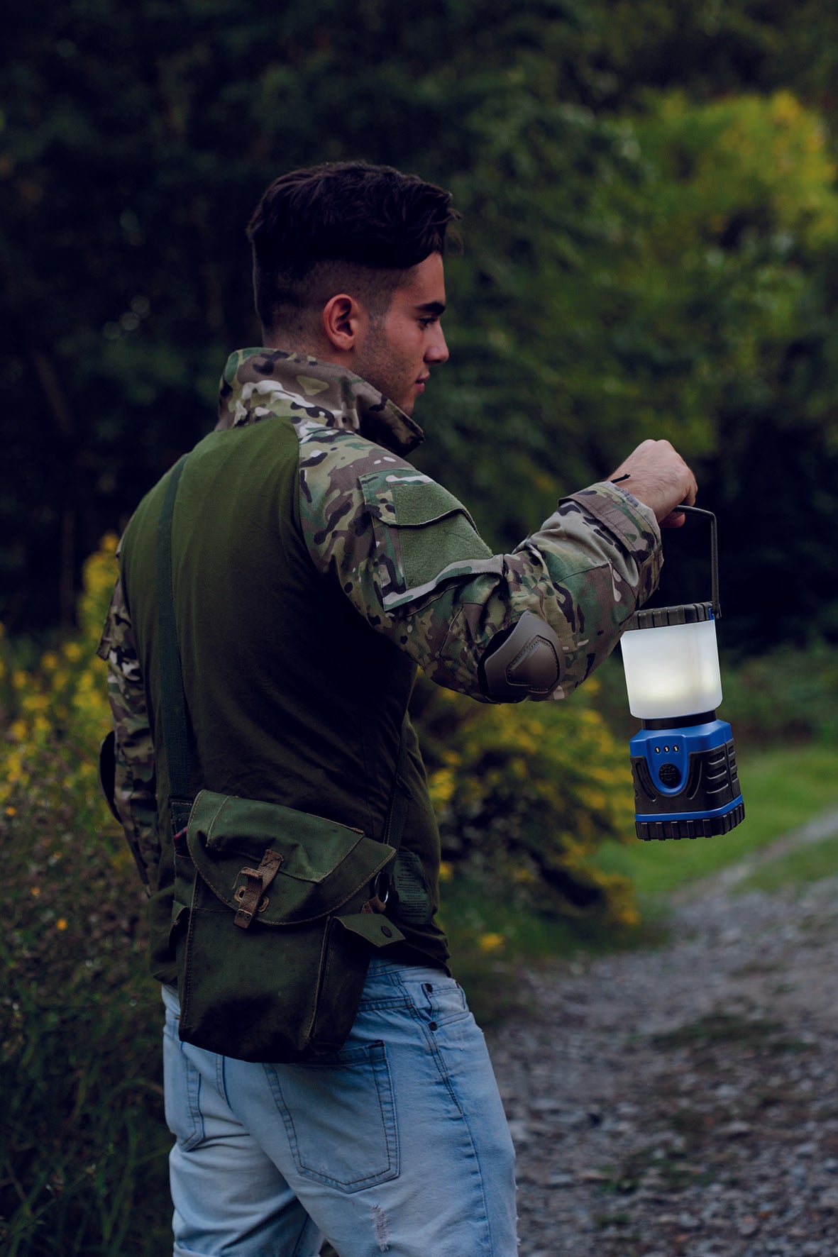 Lampada LED da Campeggio Kemper IP54 Professionale 250 Lumen, Lanterna Antiurto con LED Samsung e Luce SOS | Kemper