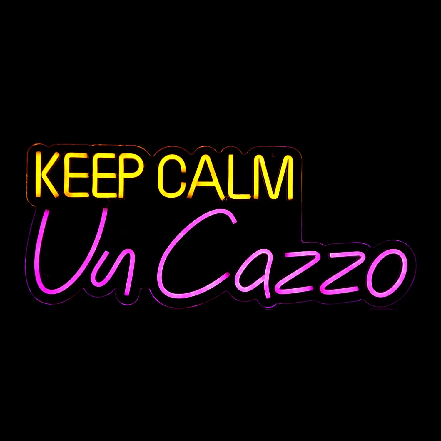 Insegna Luminosa a LED Keep Calm da Appendere Decorazione Motivazionale | Kasanova