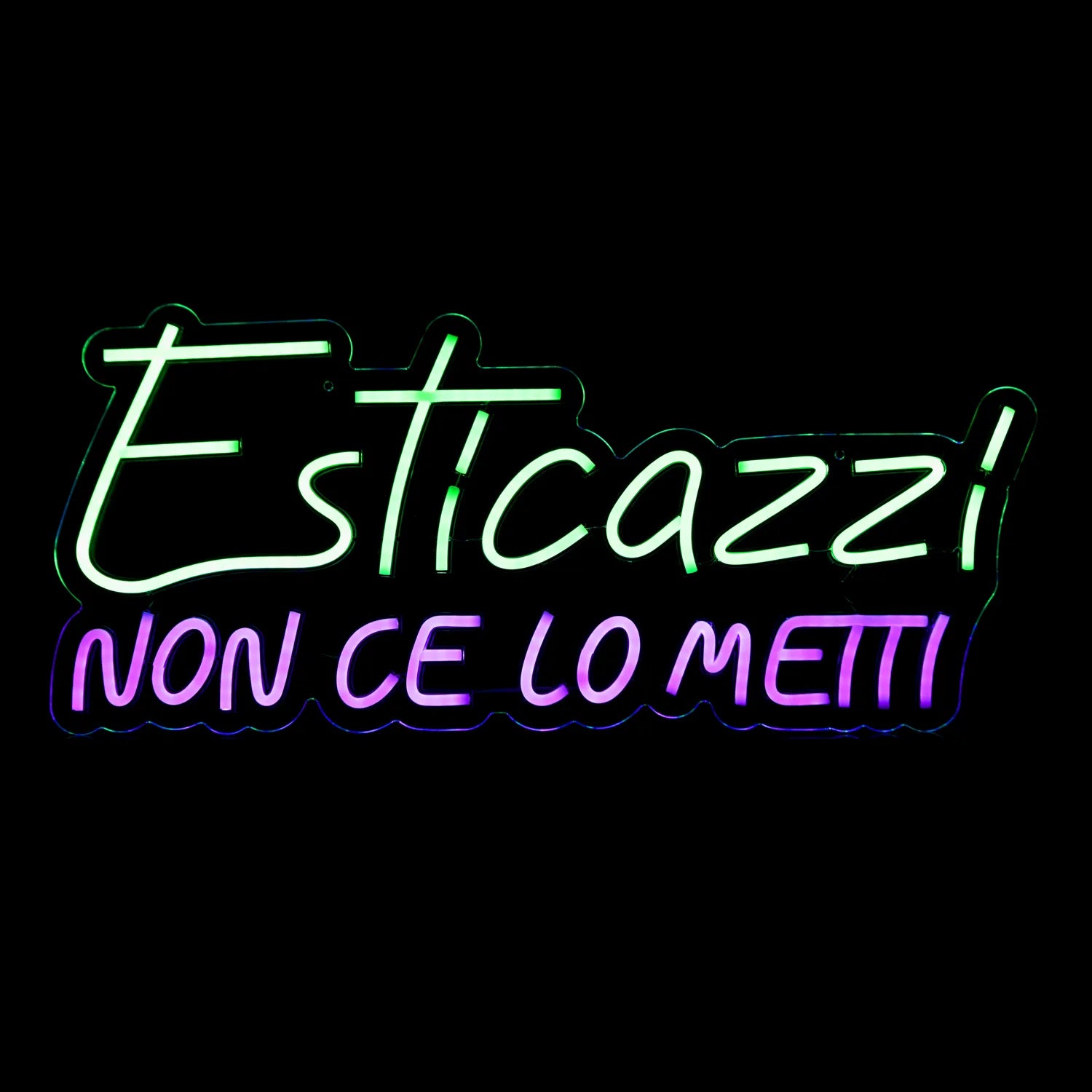 Insegna Luminosa a LED Esticazzi da Appendere Decorazione Ironica e Goliardica | Kasanova