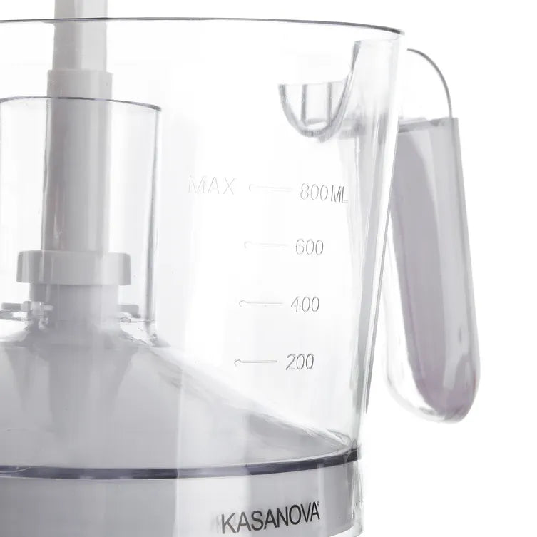 Spremiagrumi Elettrico Kasanova 800 ml Tortora, Caraffa Graduata 40W con Filtro Semi e Sistema Antigoccia | Kasanova