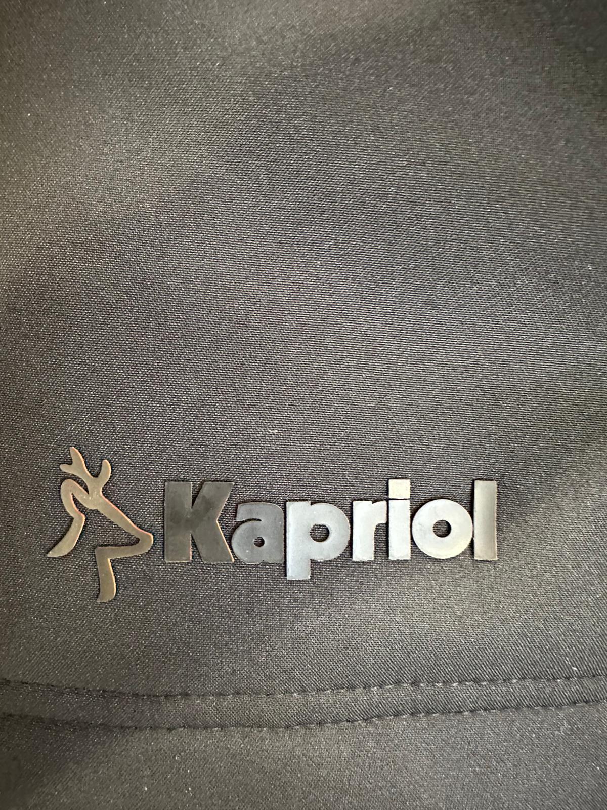 Gilet da Lavoro Kapriol Dynamic in Softshell Grigio/Nero, Smanicato Tecnico Imbottito con Coulisse | Kapriol