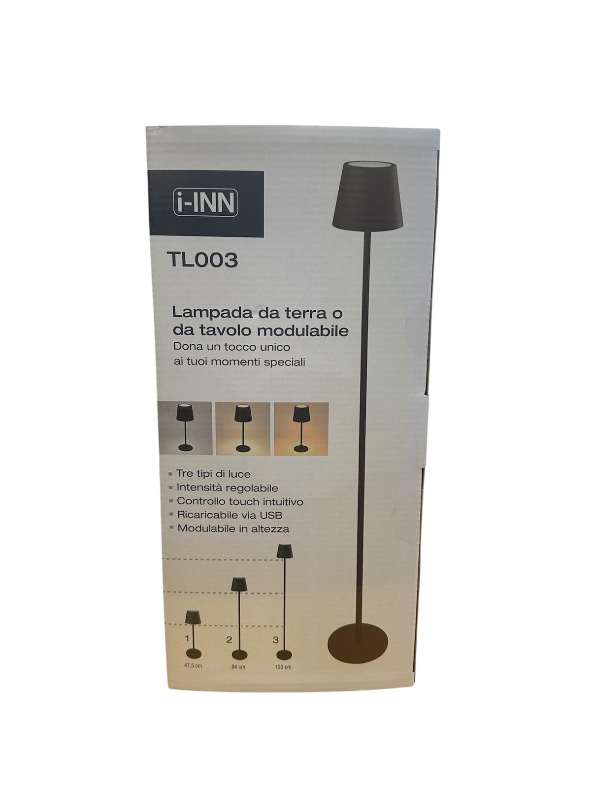 Lampada da tavolo e salotto a LED ricaricabile TL003 ad altezza regolabile 3-in-1 I-INN