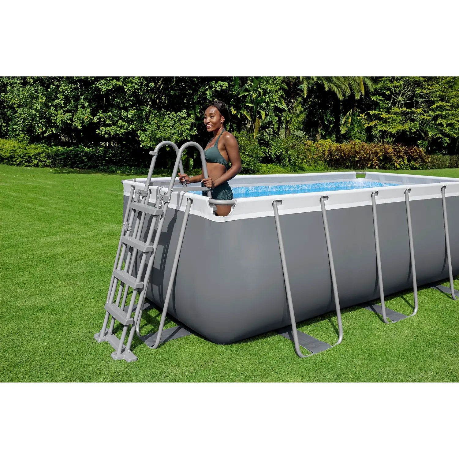 Piscina Fuori Terra Rettangolare Bestway Steel Pro Connect 412x201x122 cm con Pompa a Filtro | Bestway