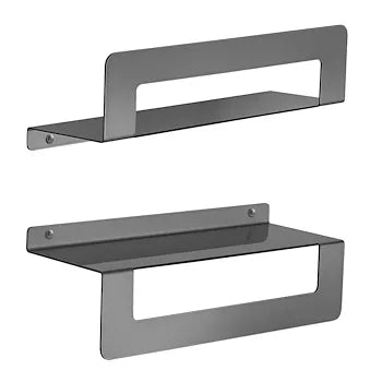 Portaoggetti doccia/mensola Gun Metal Cleo Gedy
