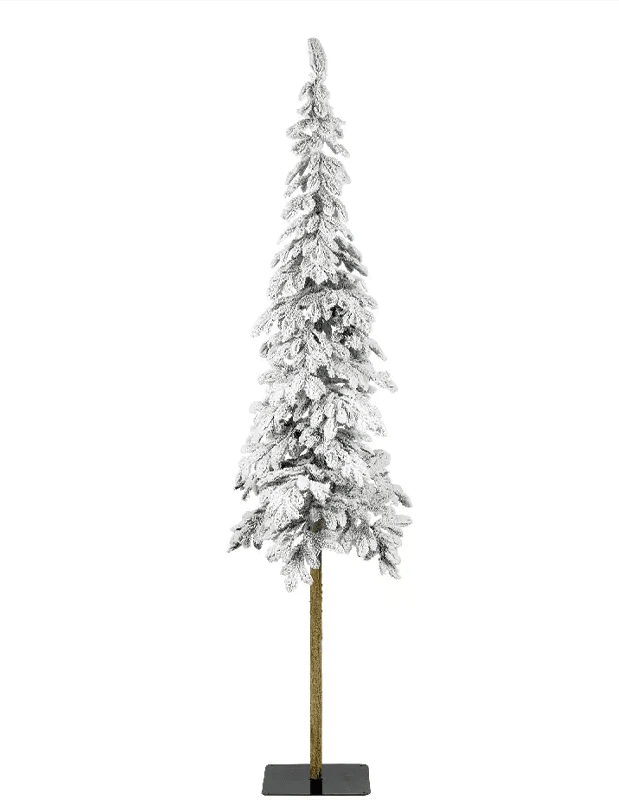 Albero di natale slim Alpine fir snowy 150x36 cm - Brico Sapiens - L' evoluzione del fai da te