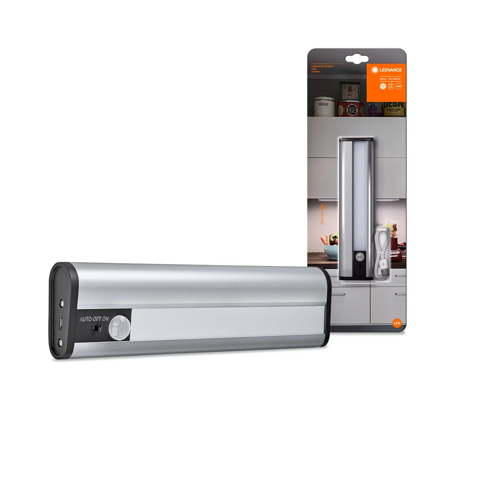 Luce sottopensile led 200mm 1W con sensore Ledvance