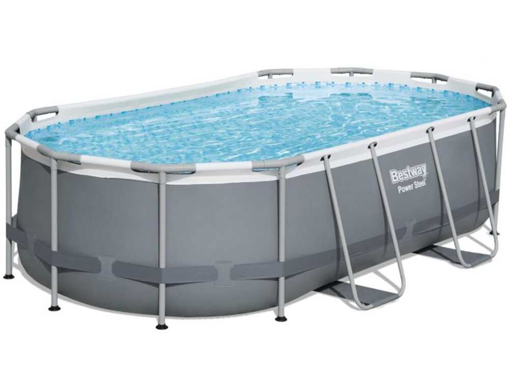 Piscina Fuoriterra Ovale 427x250x100h Power Steel Frame Bestway