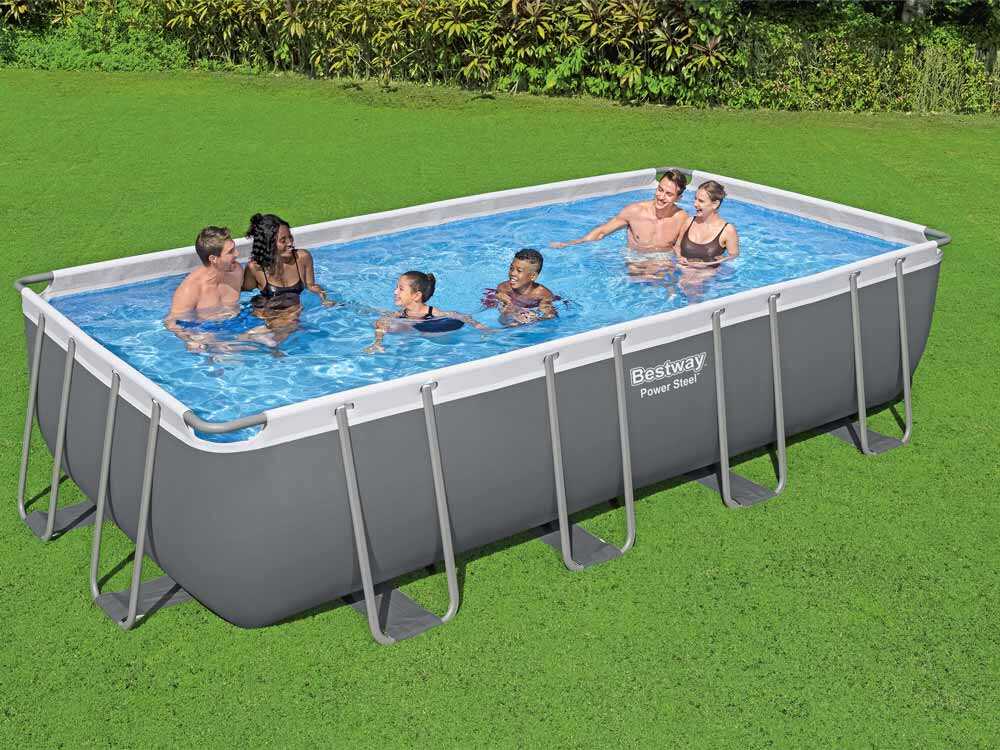Piscina fuori terra rettangolare 549x274x122 Power Steel Frame Bestway