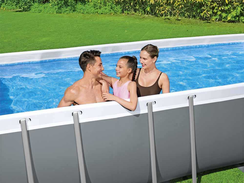Piscina fuori terra rettangolare 549x274x122 Power Steel Frame Bestway