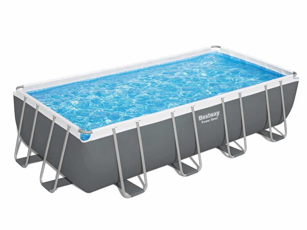 Piscina fuori terra rettangolare 549x274x122 Power Steel Frame Bestway