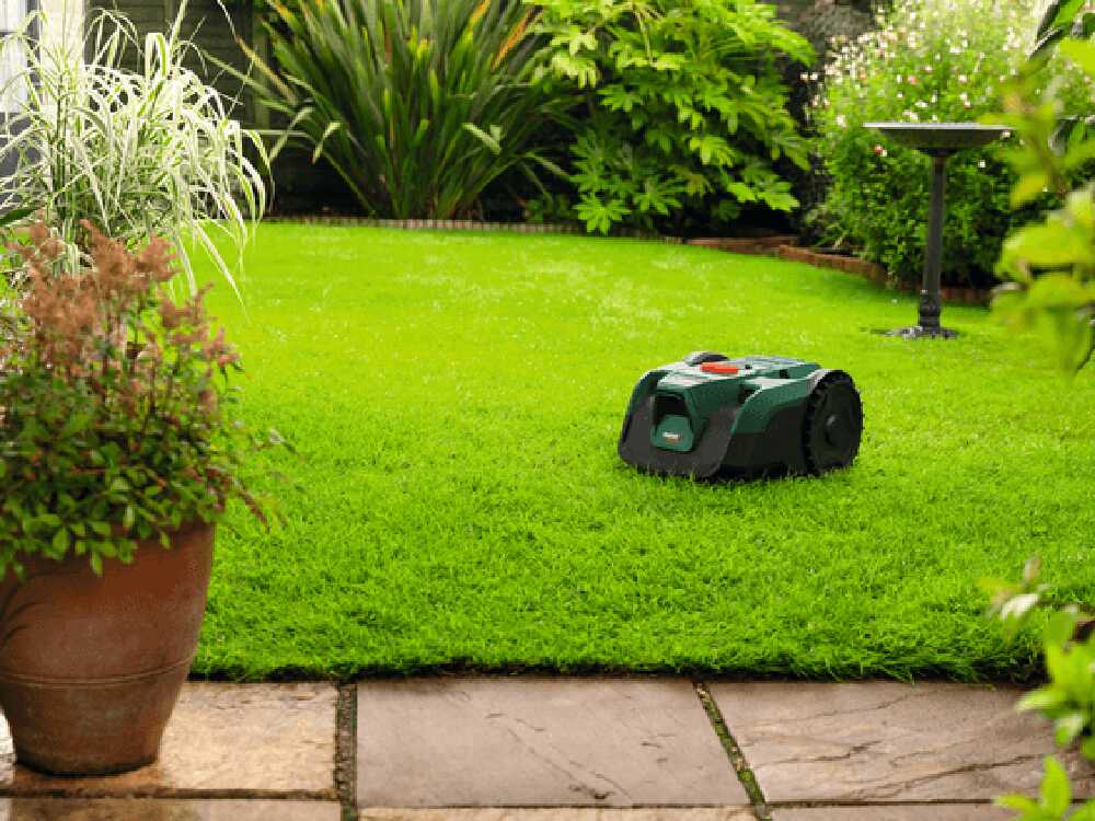 Bosch VISIMOW18V-100 Robot Tagliaerba senza filo perimetrale per piccoli giardini fino a 100 mq