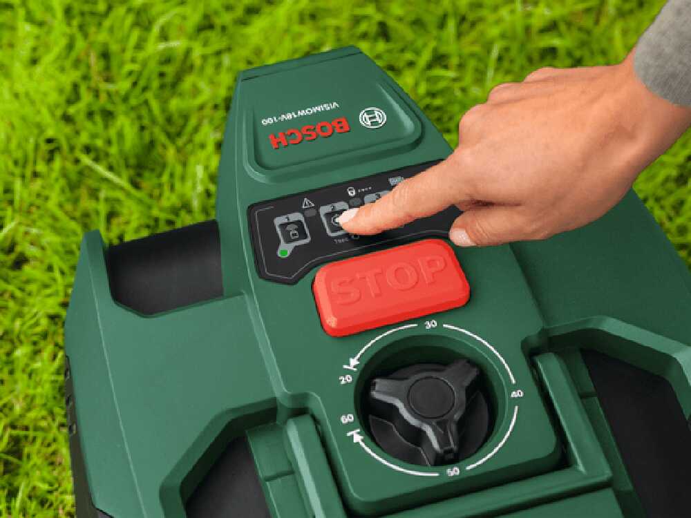 Bosch VISIMOW18V-100 Robot Tagliaerba senza filo perimetrale per piccoli giardini fino a 100 mq
