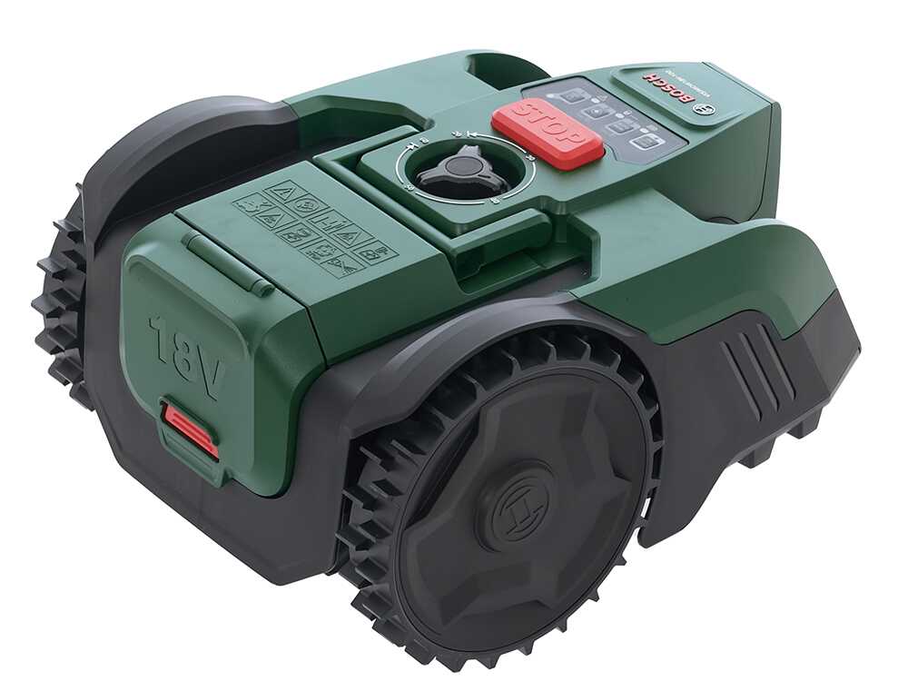 Bosch VISIMOW18V-100 Robot Tagliaerba senza filo perimetrale per piccoli giardini fino a 100 mq