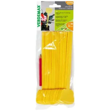 Etichetta Dritta con Gambo 5,0x4,0 H.20 cm Busta 20 pz Verdemax