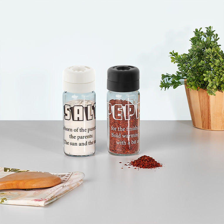 Set sale e pepe lettering da tavola Kasanova