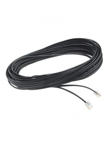 Cavo Telefonico 10M Plug-PLUG 6/4 - Adatto per Impianti Telefonici Polypool