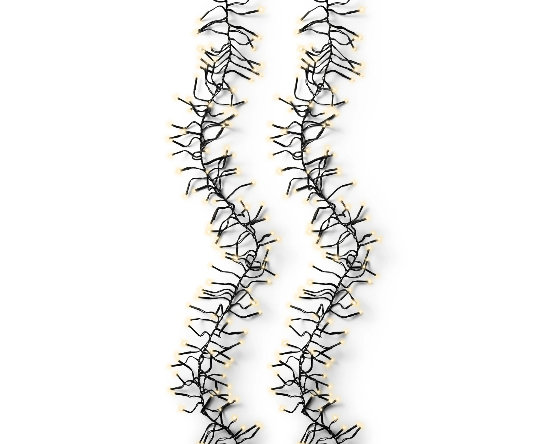 Catena di Luci di Natale LED Cluster 4,2 Metri (420cm) Luce Soft Gold (Oro Morbido) con 8 Funzioni | Kaemingk