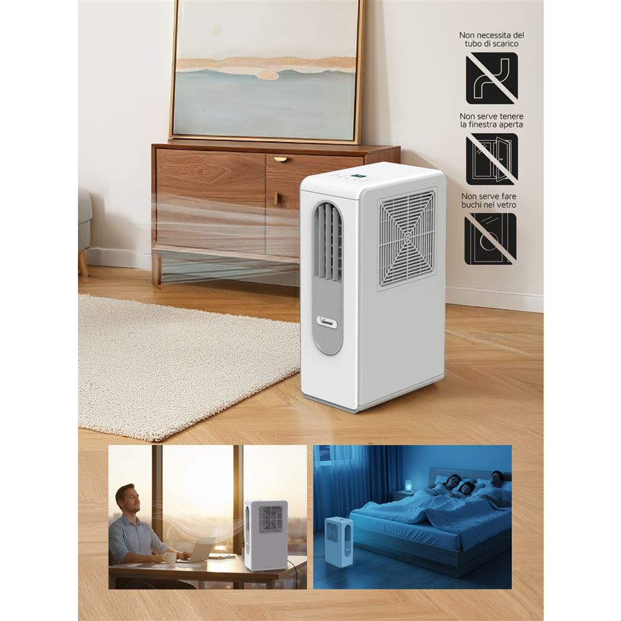 Condizionatore portatile senza tubo Bimar CP018 climatizzatore 3in1 1800 BTU