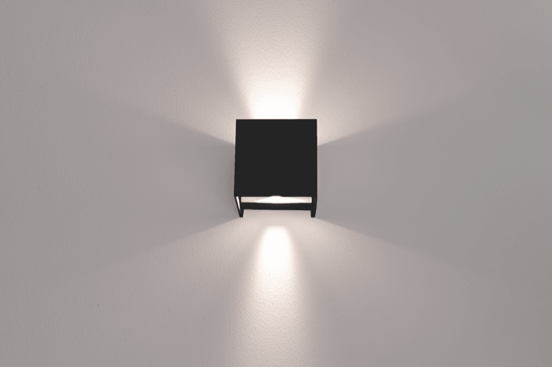 Faretto up&down applique quadrata colore Nero a led da 10W Century - Brico Sapiens - L' evoluzione del fai da te