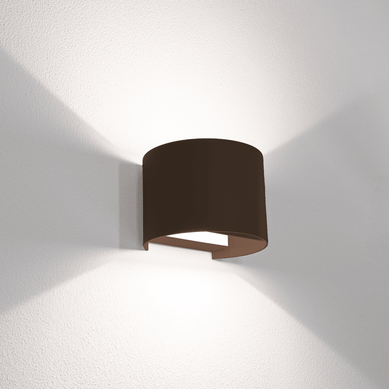 Faretto up&down applique tonda colore Marrone a led da 10W Century - Brico Sapiens - L' evoluzione del fai da te