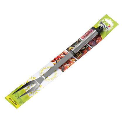 Forchettone in acciaio inox per barbecue e cucina, 36 cm Ompagrill