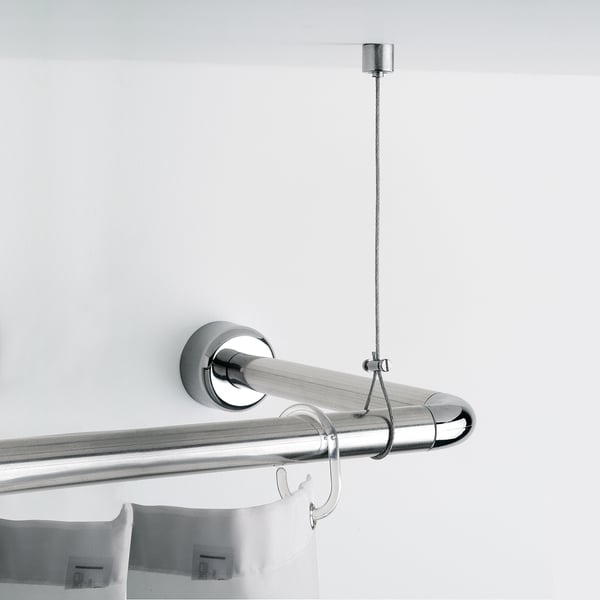 Cavetto reggitenda cromo 1,5mt Gedy