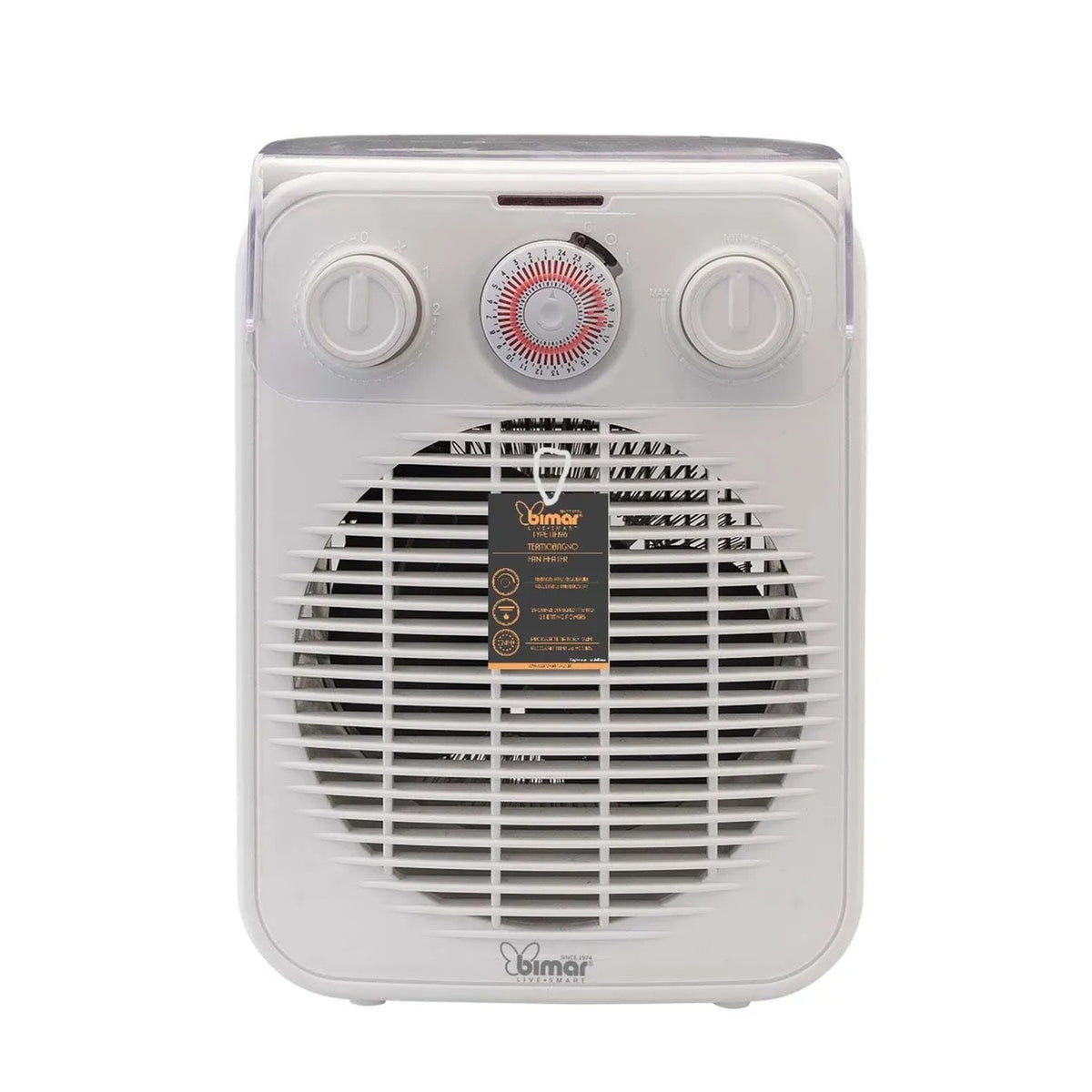 Termoventilatore 2000 W con Termostato Programmatore e Funzione Eco Bimar HF196