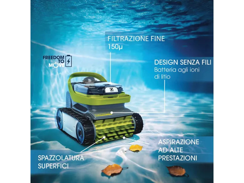 Robot Piscina Zodiac Pixel OP 3220, Pulitore a Batteria Senza Fili per Fondo e Pareti | Zodiac