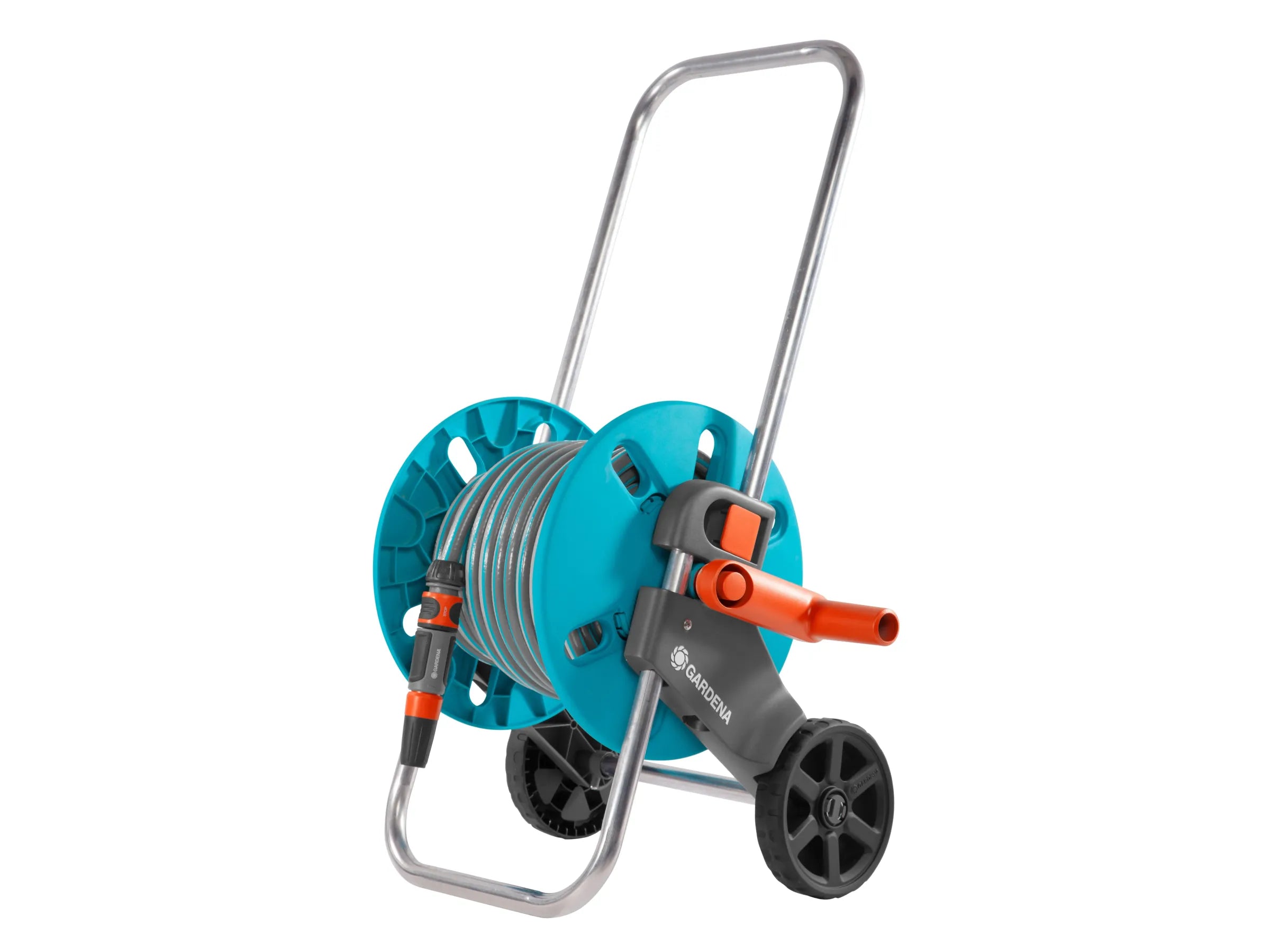 Carrello avvolgitubo gardena cleverroll s set completo con tubo 25 m e accessori Gardena