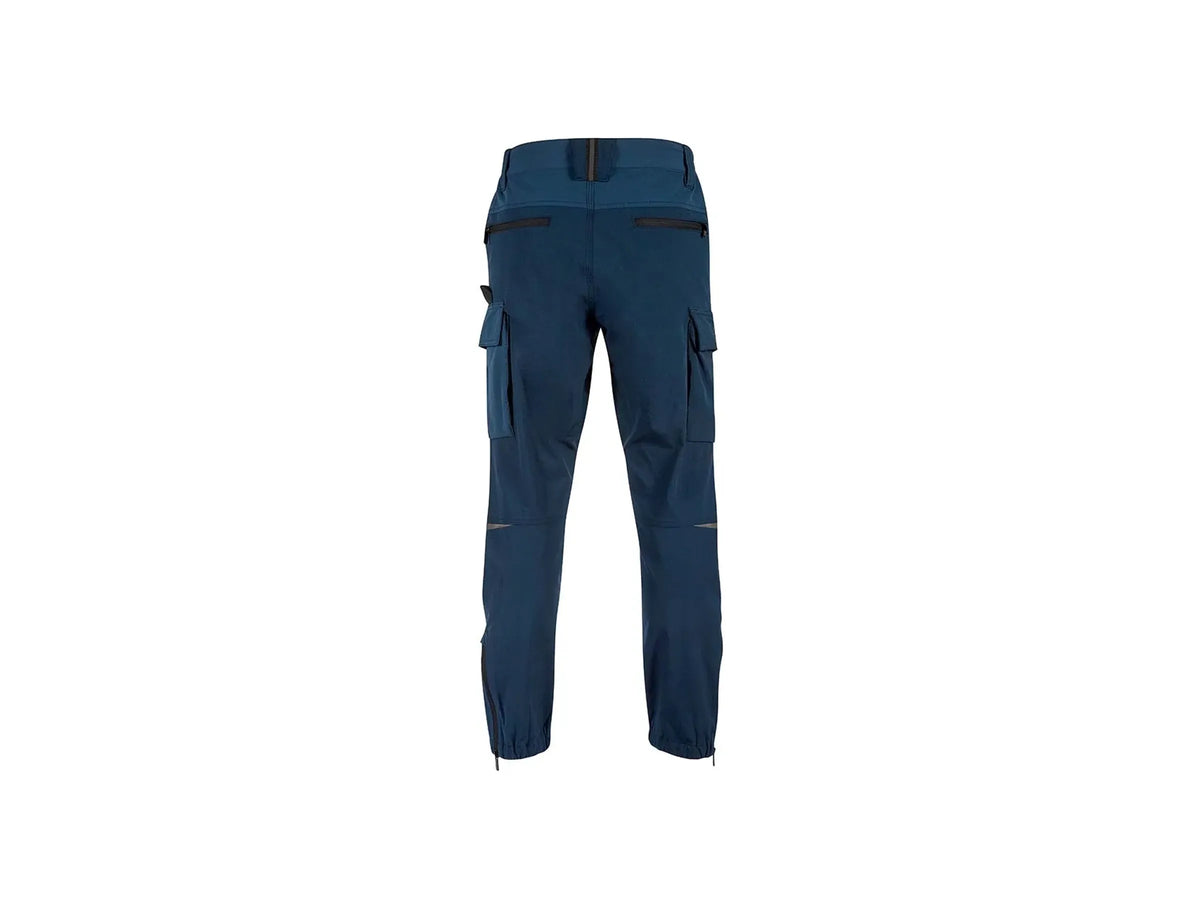 Pantalone da Lavoro U-Power Trek Deep Blue – Cargo Elasticizzato U-4 Stretch Multitasche Taglie M L XL