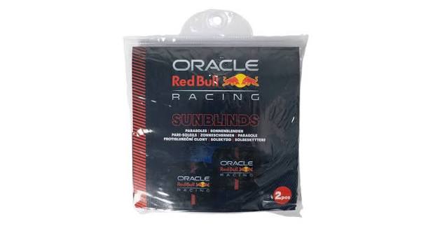 Tendine Laterali Auto Red Bull Racing Powerbar Nero Rosso 2 Pezzi 43x38 cm