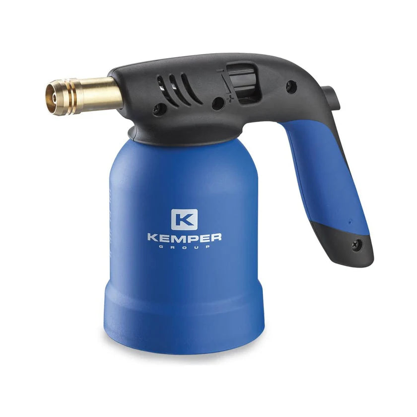 Kit Lampada per Saldare a Gas KE2019 con Accensione Piezo e 4 Cartucce Butano da 190 g | KEMPER