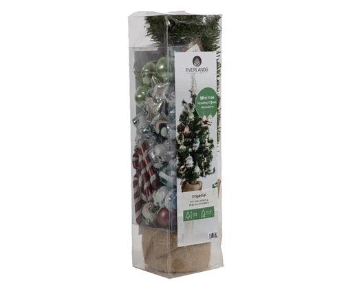 Imperial mini albero H60cm colore verde decorato con 10 figure Kaemingk - Brico Sapiens - L' evoluzione del fai da te